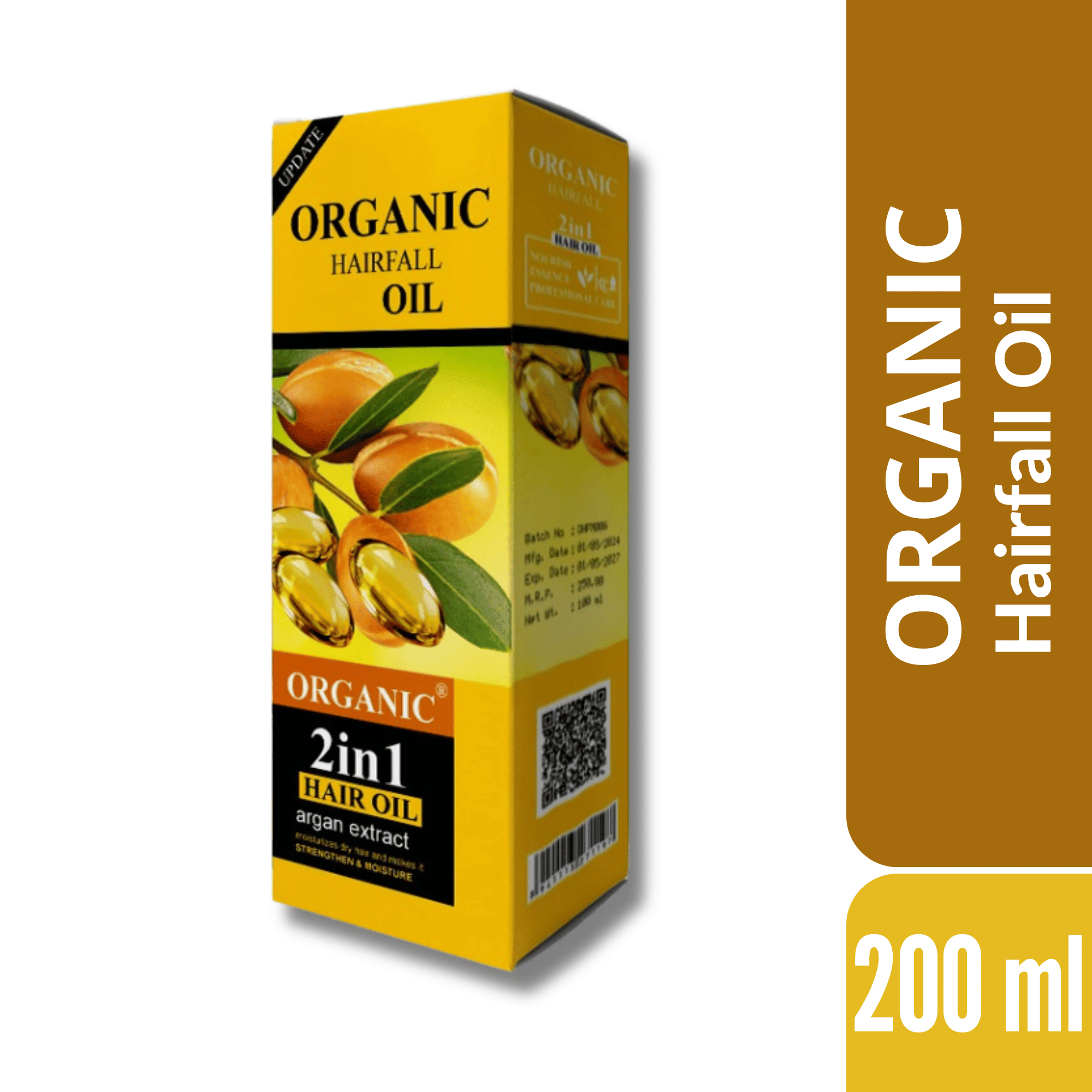 Organic Hair Fall Control Oil – 100% Natural Solution.